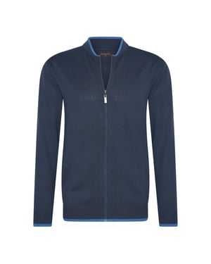 Full Zip Cardigan von Cappuccino Italia in der farbe Blau und in größe XL.