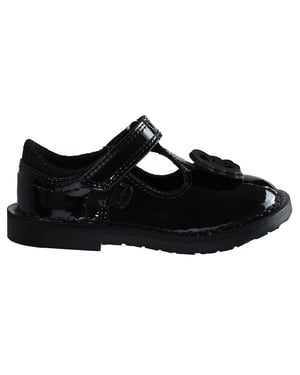 Kicker T-Bar Flutter Kinder schwarze Schuhe