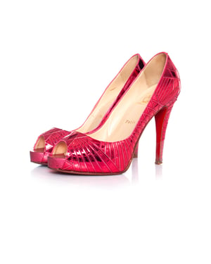 Metallisch rosa Pumps