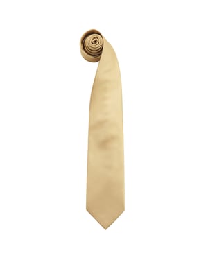 Premier Herren Krawatte Colours, unifarben (Gold)