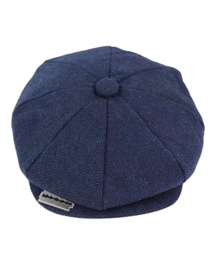 Herren Peaky Blinders Tweedhut mit Rasierklinge