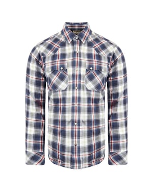 ARIAT ANDERSON MENS Blue/rotes Hemd