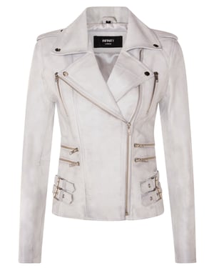 Damen Leder Brando Bikerjacke-Loddon