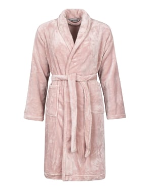 Heat Holders - Damen Fleece-Morgenmantel für den Winter - Dusty Pink