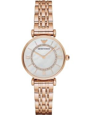 Emporio Armani Gianni T-Bar Damen Rose Gold Uhr AR1909