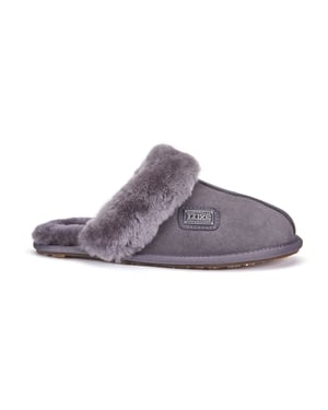 Geschlossene Pantolette Grau