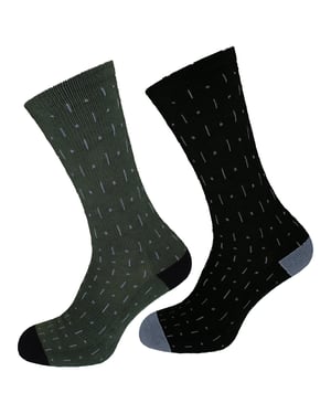 Oakley 2er-Pack Ltch Herren Radsocken Grün/Schwarz