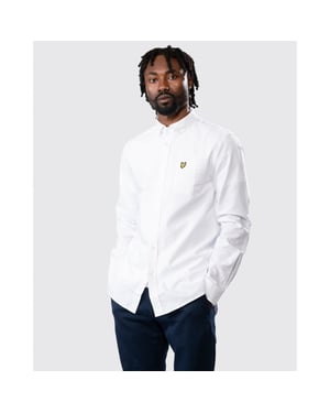Lyle & Scott Regular Fit Leichtes Oxford-Hemd in Weiß