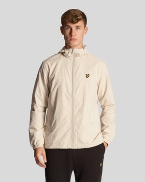 Lyle & Scott Herren-Kapuzenjacke mit durchgehendem Reißverschluss in Beige