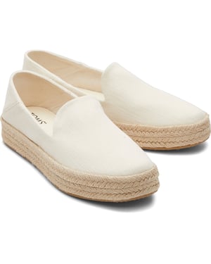 TOMS Carolina 100% Baumwolle Damen Natur Espadrilles