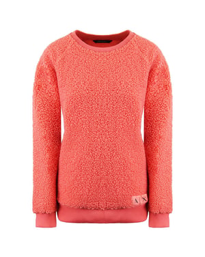 Armani Exchange Fluffy Womens Peach Pullover