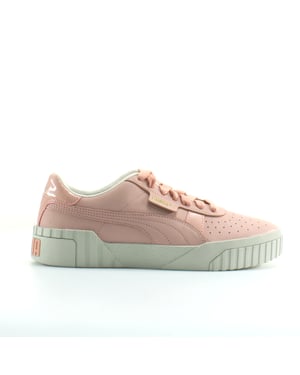 Puma Cali Pink Nubuck Leder Damen Schnürungstrainer 369161 01