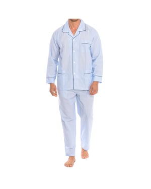 Herren Langarmhemd Schlafanzug KL30193