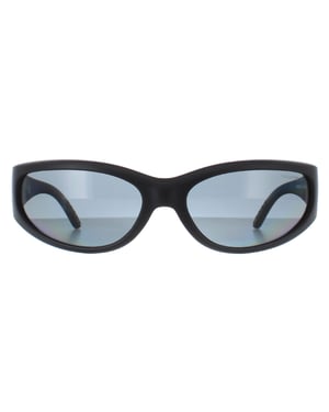 Arnette Oval Unisex Matt Schwarz Dunkel Grau Polarisiert AN4302 Catfish