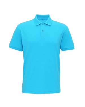 Asquith & Fox Herren-Super-Glattstrick-Poloshirt (Türkis)