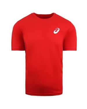 Asics Logo Rotes Herren-T-Shirt