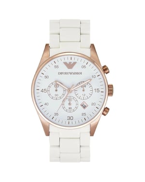 Emporio Armani AR5920 Damen Sportivo Uhr Weiß