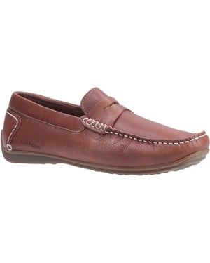 Hush Puppies Roscoe Leder Herren Braune Bootsschuhe