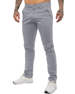 Enzo Herren Slim Fit Stretch Chinos
