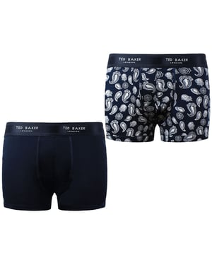 Ted Baker Claytt 2-Pack Herren Navy Modal Trunks