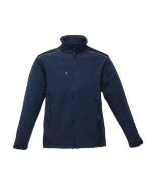 Regatta Herren Sandstorm Workwear Softshelljacke (Marineblau/Schwarz)
