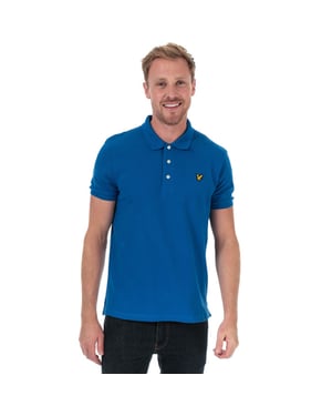 Lyle And Scott Schlichtes Polohemd für Herren in Blau