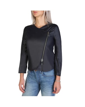 Armani Jeans Damen Blousonjacke Slim Fit mit langen Ärmeln Blau