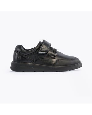 ROWAN Jungen Leder-Schulschuhe Schwarz