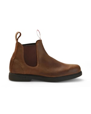 Rossi 607 Booma Chelsea-Stiefel aus rustikalem braunem Leder
