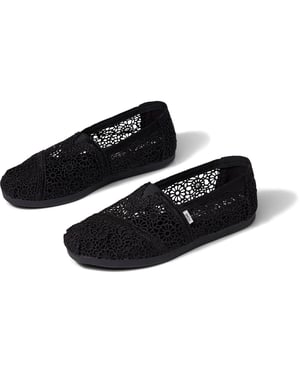 TOMS Alpargata Polyester Damen Espadrilles In Schwarz