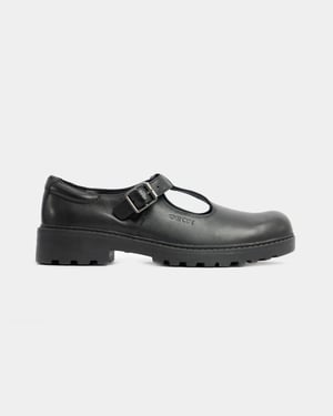 CASEY Mädchen Matte Schwarze Schulschuhe