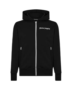 Palm Angels Classic Track schwarze Kapuzenjacke