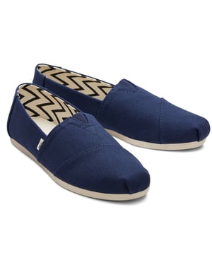 Toms Alpargata Espadrilles, 100% Baumwolle - Marineblau