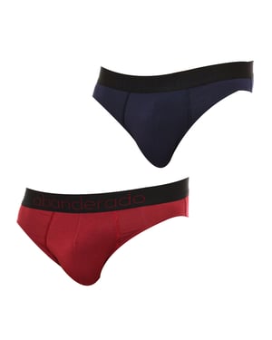 Pack-2 Empfindliche Bambus Slips A0C7L Herren