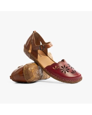 ROSALIE 04 Damen Sandalen Rubin-Kombi