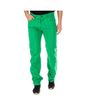 Lange gerade geschnittene niedrige Hose BGH0182 Herren
