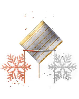 Adventskalender 24 Überraschungsjuwelen - Silber und Kristall