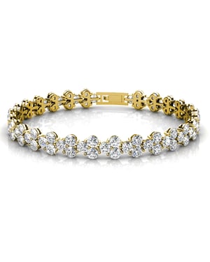 Prinzessinnen-Armbänder - Gold und Kristall