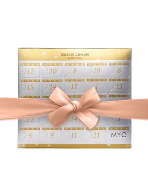 Adventskalender 13 Juwelen und 11 Perlen - Schicksal - Roségold und Kristall