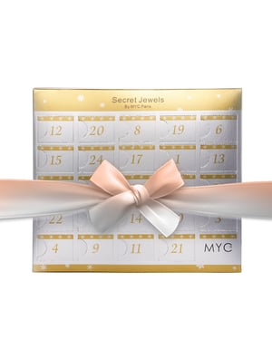 Adventskalender 13 Juwelen und 11 Perlen - Schicksal - Silber, Roségold und Kristall