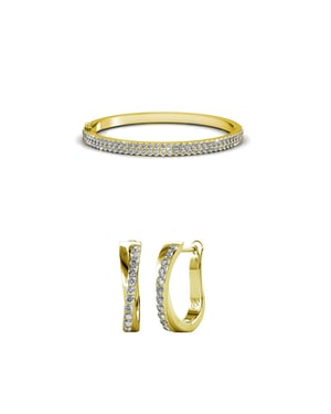 Glamour Criss Parures - Gold und Kristall
