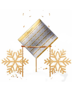 Adventskalender 24 Überraschungsjuwelen - Gold und Kristall