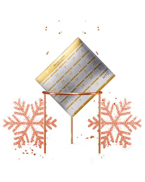 Adventskalender 24 Überraschungsjuwelen - Roségold und Kristall