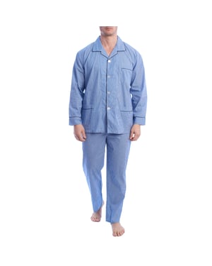 KLP5 Herren Popeline-Pyjama