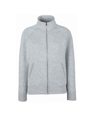 Fruit of the Loom - Sweatjacke für Damen (Grau meliert)