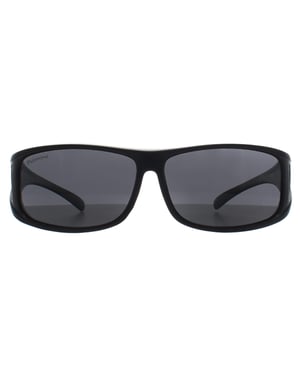 Montana Rectangle Unisex Matte Black Smoke Polarized FO5 Fit Over Glasses Sonnenbrillen