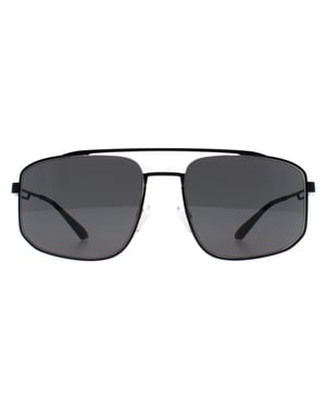 Emporio Armani Aviator Mens Matte Schwarz Dunkelgrau EA2139