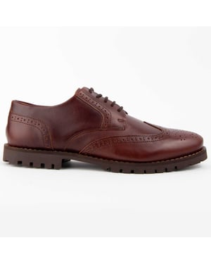 Purapiel Oxford-Schuh Herac2 Braun