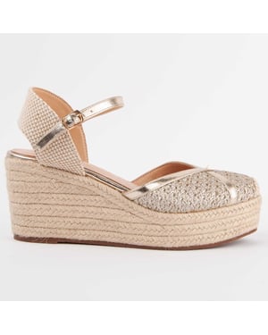Montevita Espadrille Mit Keilabsatz Balenci9 Gold