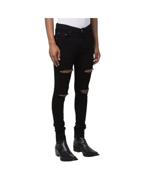 Amiri Slim Fit Thrasher Plus schwarze Denim-Jeans